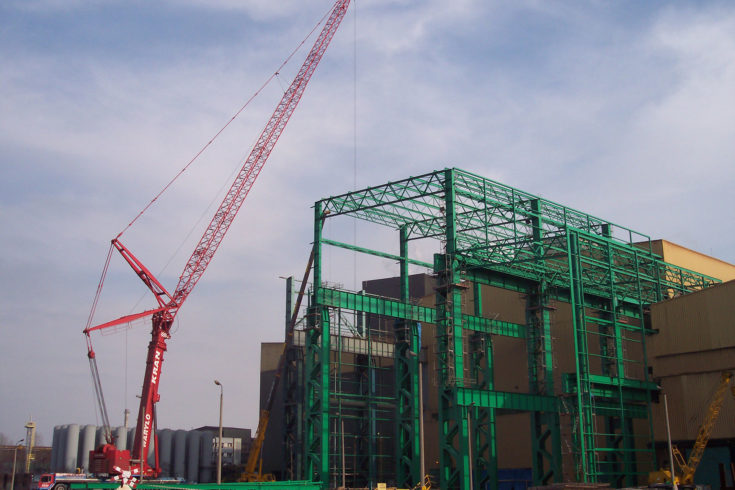 Dostawa i montaż konstrukcji dla Arcelor Mittal, Huta Katowice